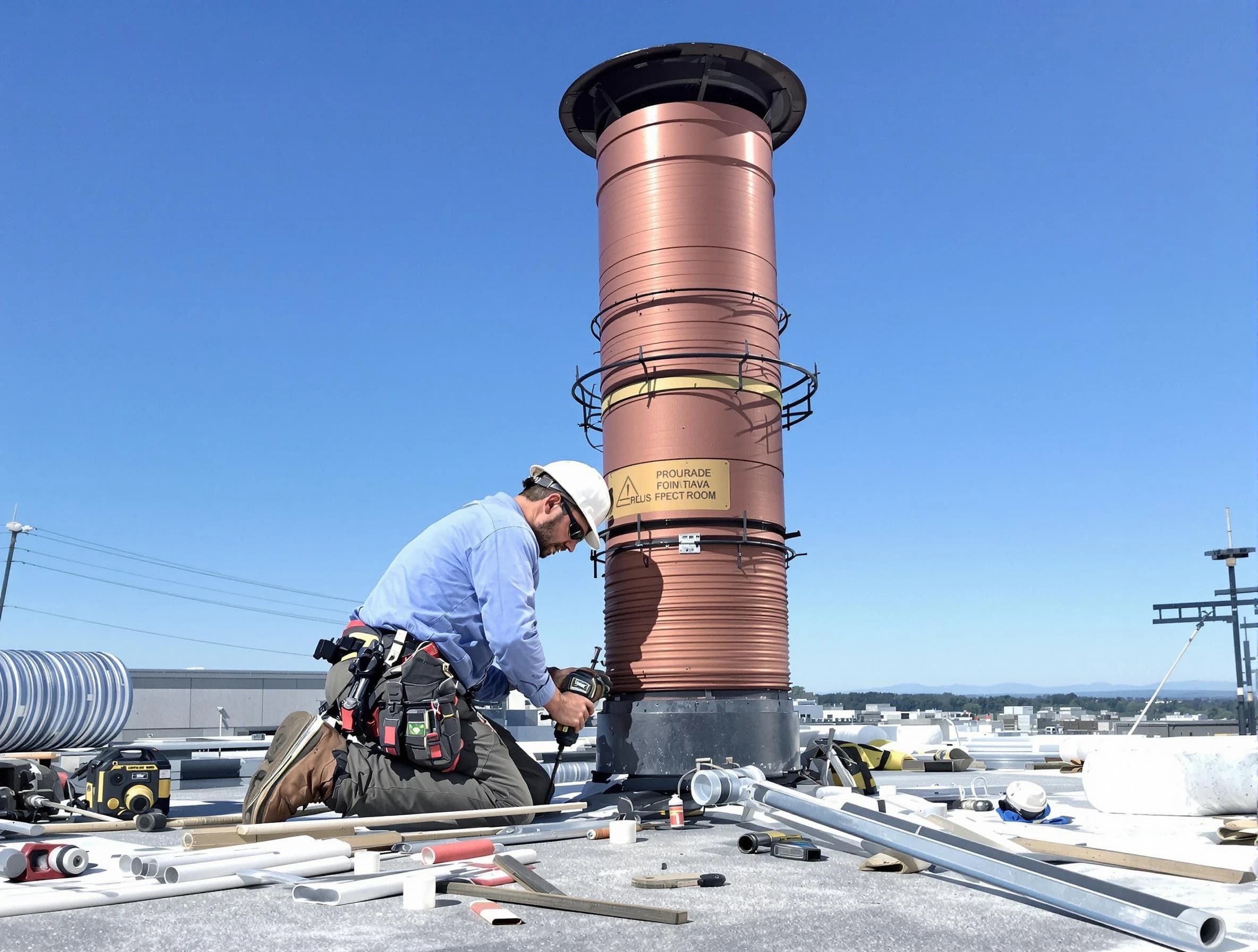 Installed chimney liner by Meadow Lake Chimney Sweep in Meadow Lake, NM