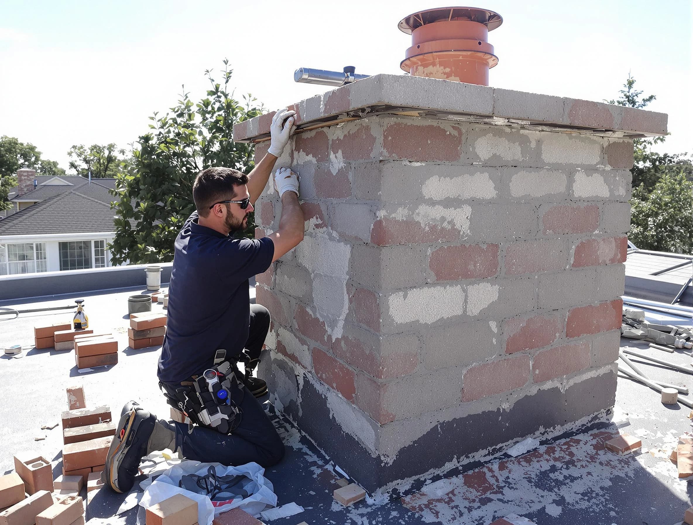 Advanced chimney repair process by Meadow Lake Chimney Sweep in Meadow Lake, NM