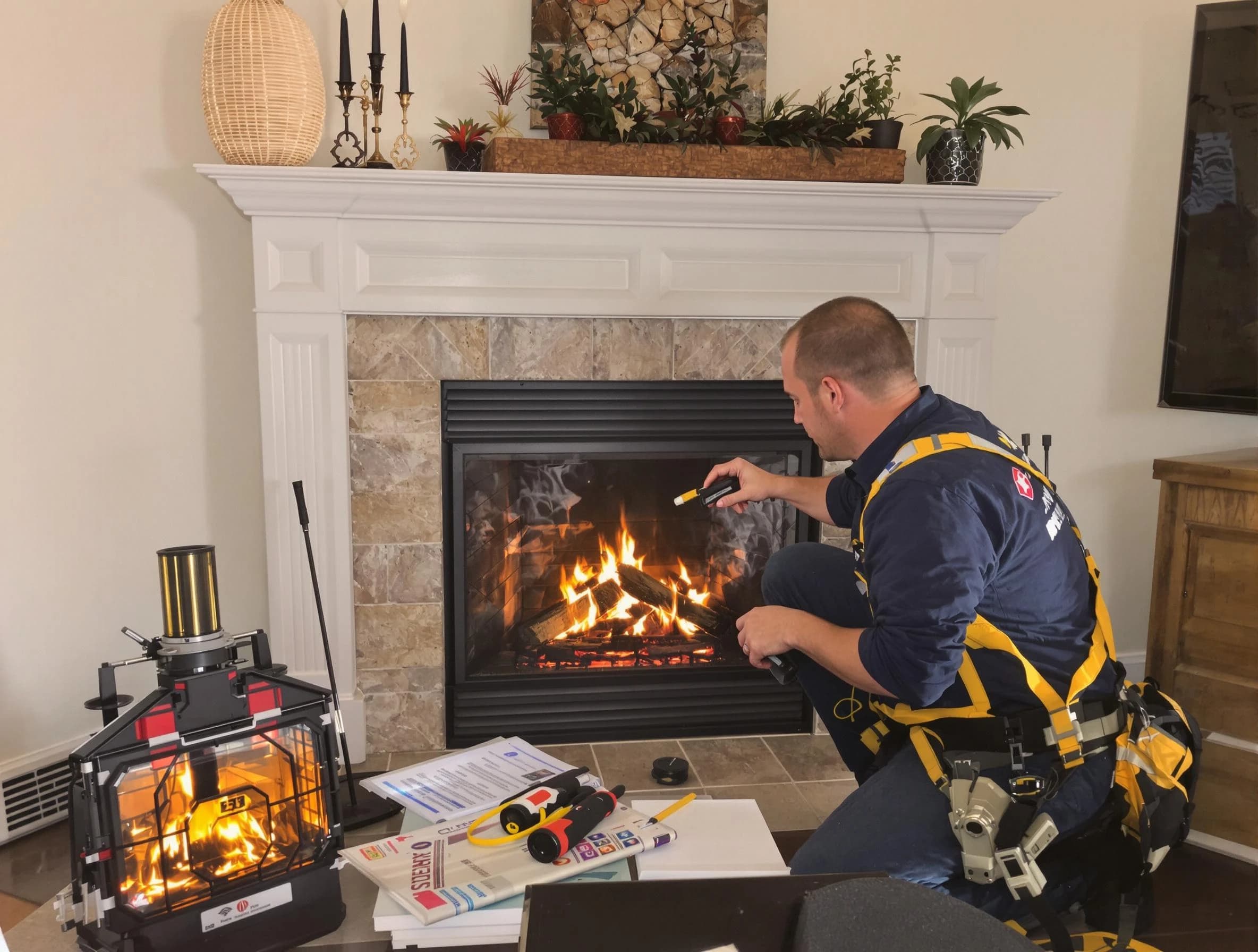 Safety-focused fireplace inspection by Meadow Lake Chimney Sweep in Meadow Lake, NM