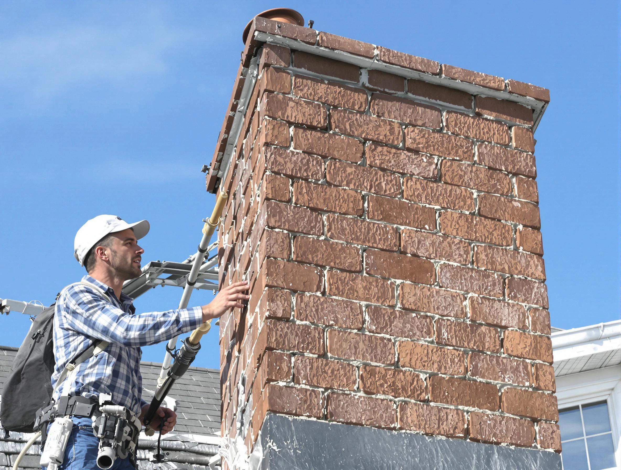 Brickwork for a chimney rebuild by Meadow Lake Chimney Sweep in Meadow Lake, NM