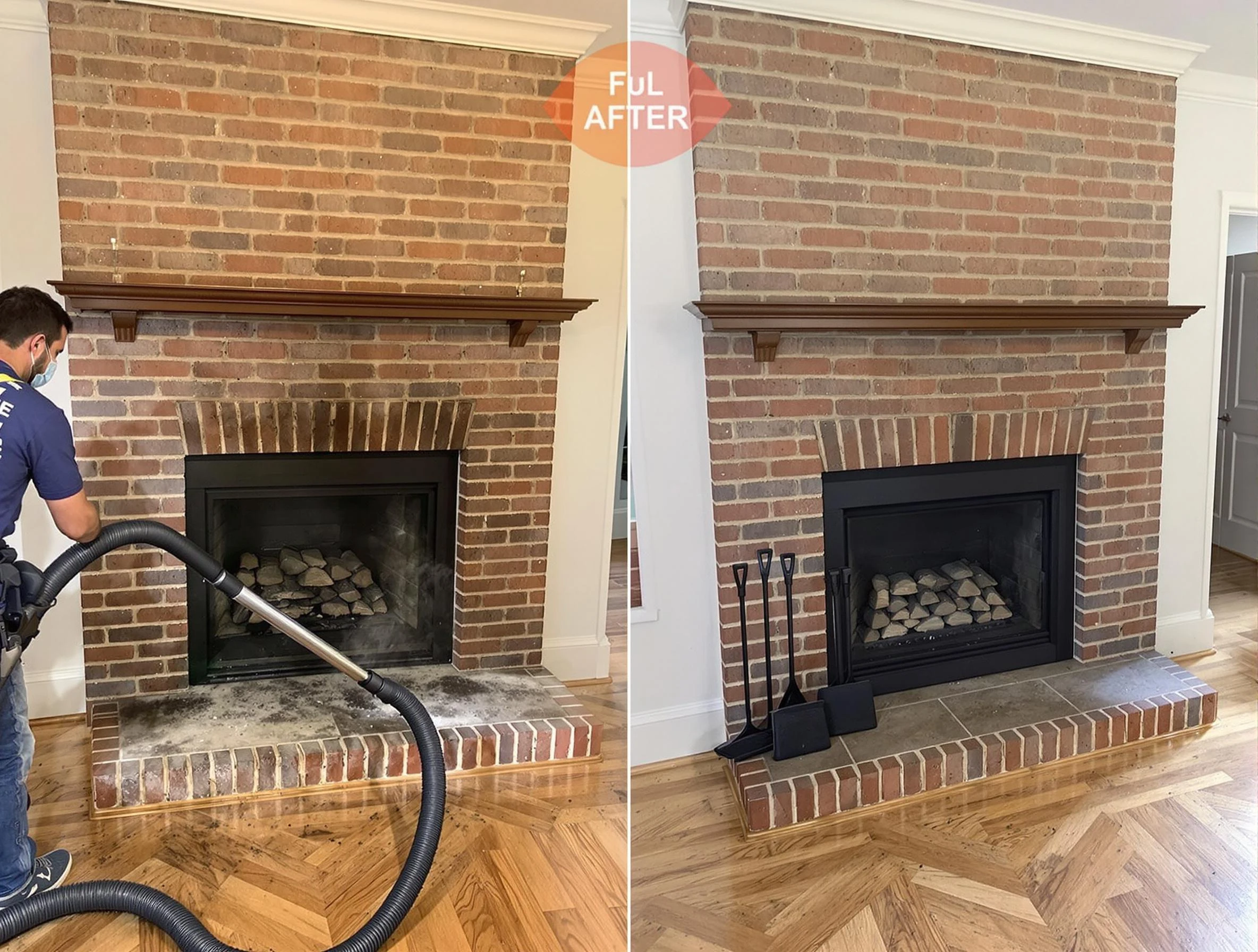 Meadow Lake Chimney Sweep carefully sanitizing a fireplace in Meadow Lake, NM