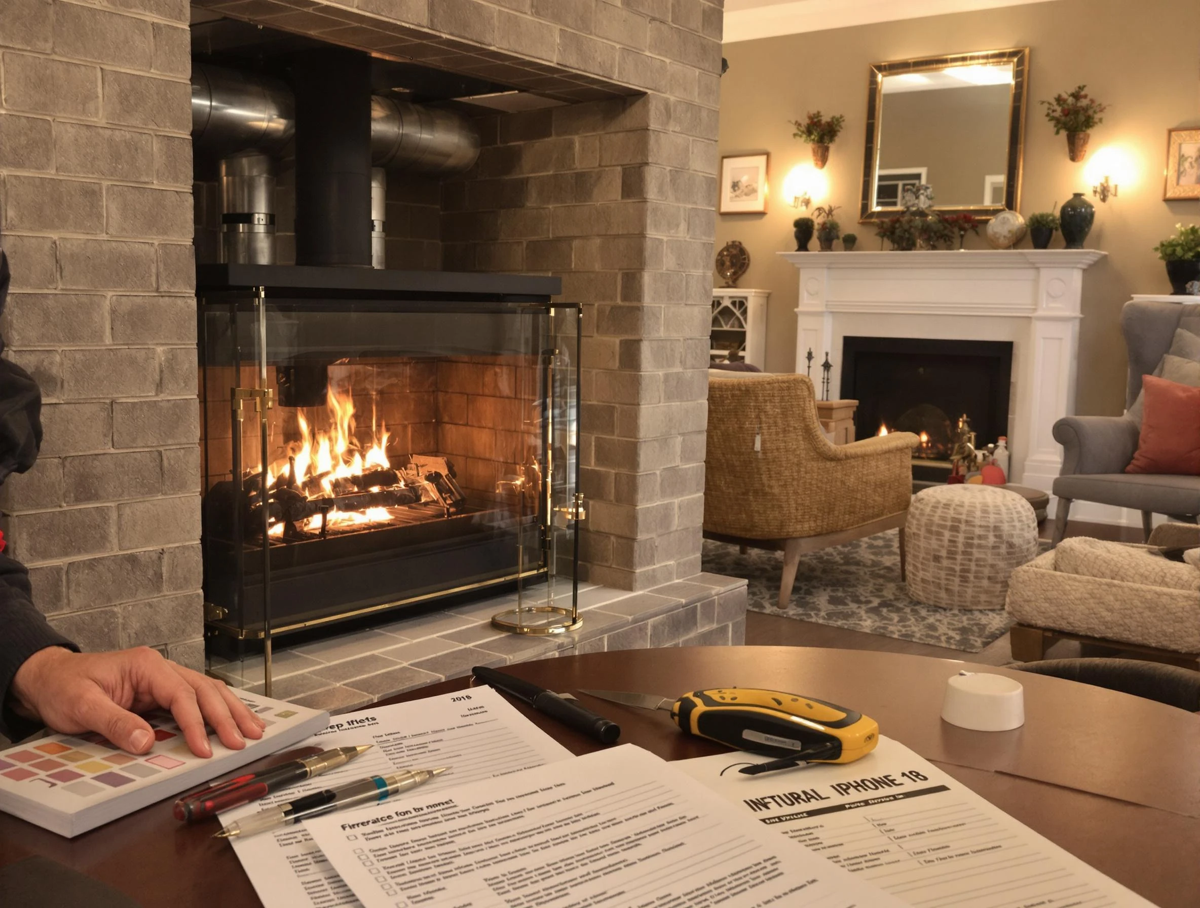 Meadow Lake Chimney Sweep verifying fireplace safety measures in Meadow Lake, NM